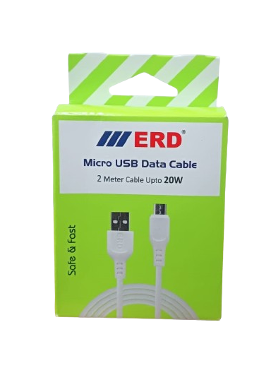 ERD UC-52 2 Metre Micro USB Cable White