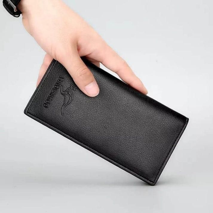 Long leather wallet