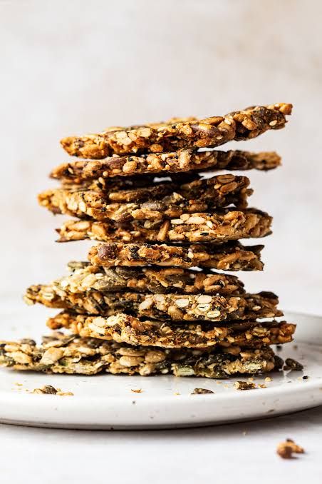 Chilly Seeded sourdough crackers