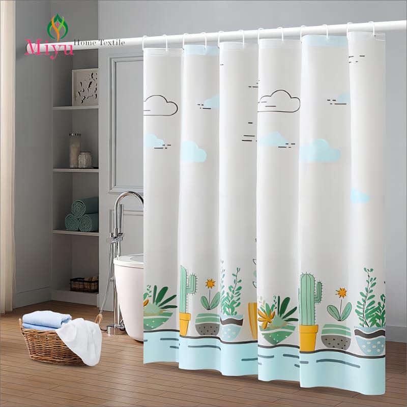 180x200cm PEVA Bathroom Screens, Waterproof Bathtub shower  Curtains