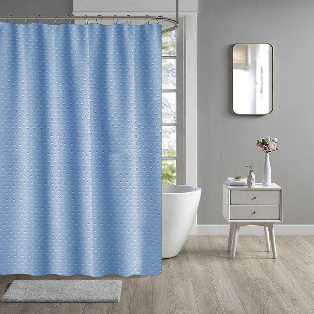 100% Polyester Heavy Fabric Shower Curtain