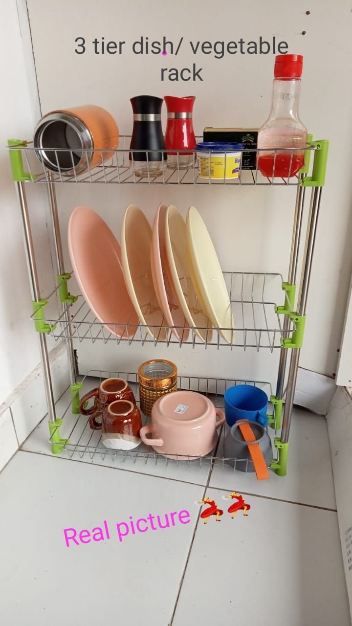 Stainless steel 3 tier storage rack