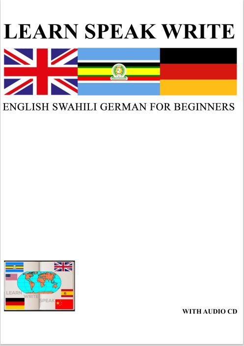 Learn Speak Write English Swahili German 