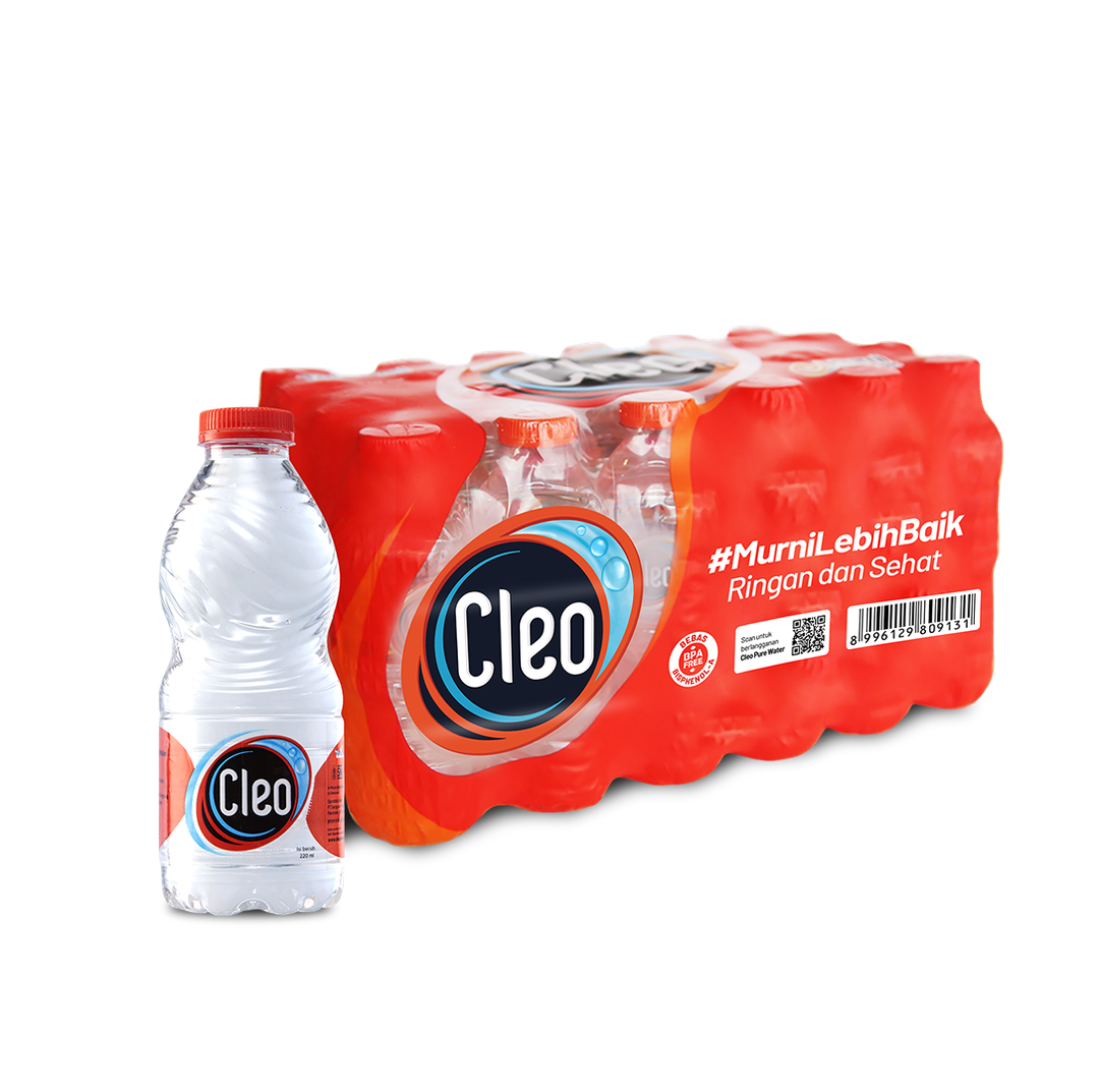 Air Minum Cleo 220ml 24 Botol