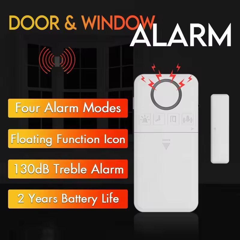 Home Security Door Window Magnetic Sensor Alarm Warning System Wireless Open Door Detector Burglar Alarm