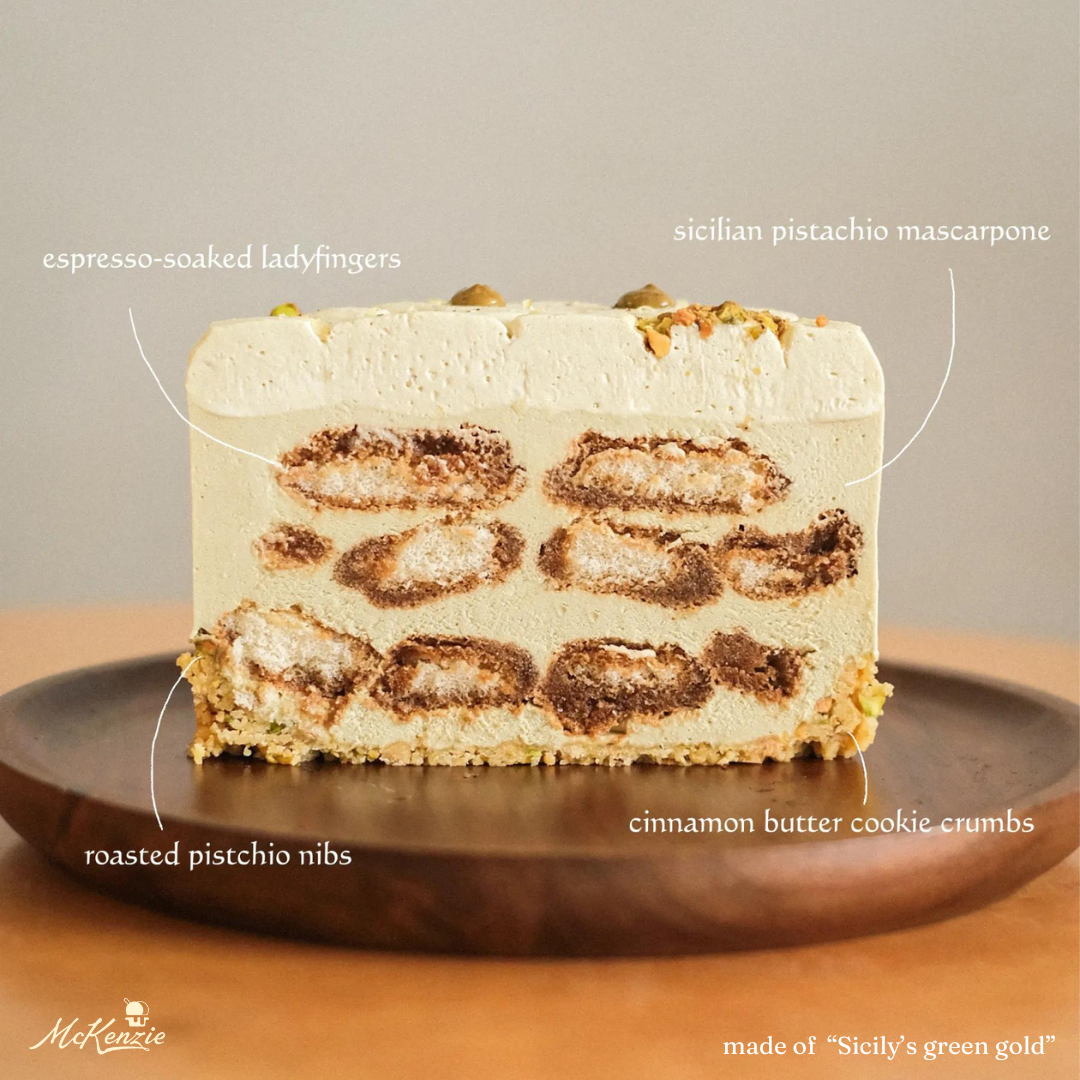 Sicilian Pistachio Tiramisu “西西里海” 开心果提拉米苏 	