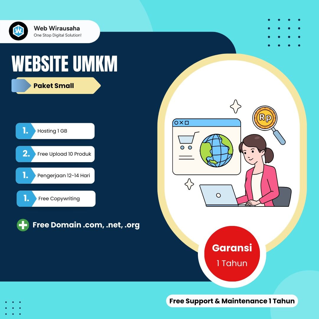 Jasa Pembuatan Website (Paket UMKM Small)