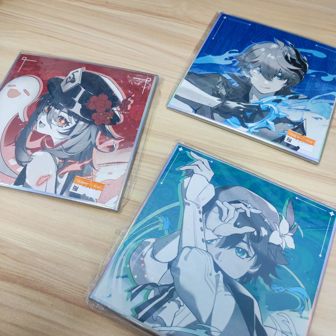 Genshin Impact Fanart Shikishi - Coloured