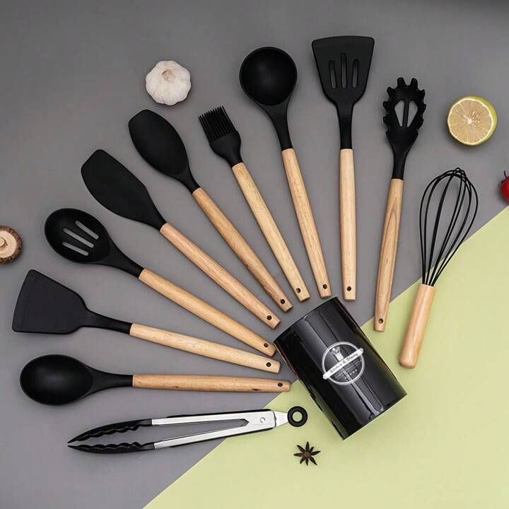 Conjunto de utensílios de silicone (12 PCs)