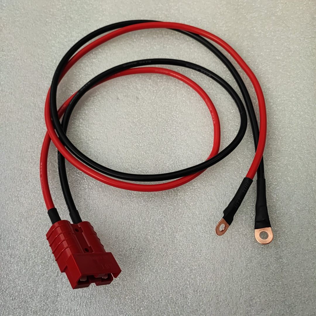 100cm 50Amp 600v 8AWG Silicon DC Cable with Connector