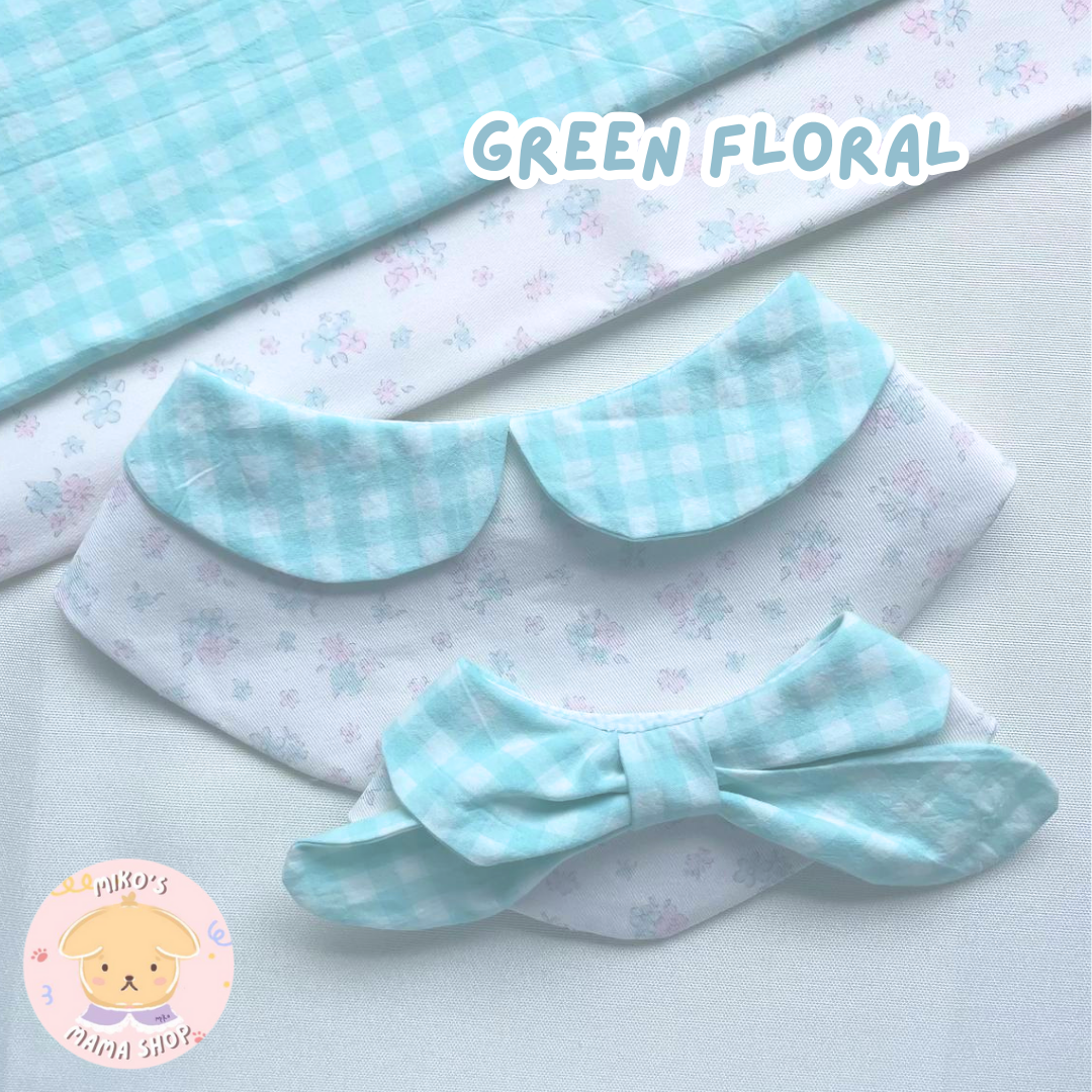 Green Floral Peter Pan Collar (Premium)