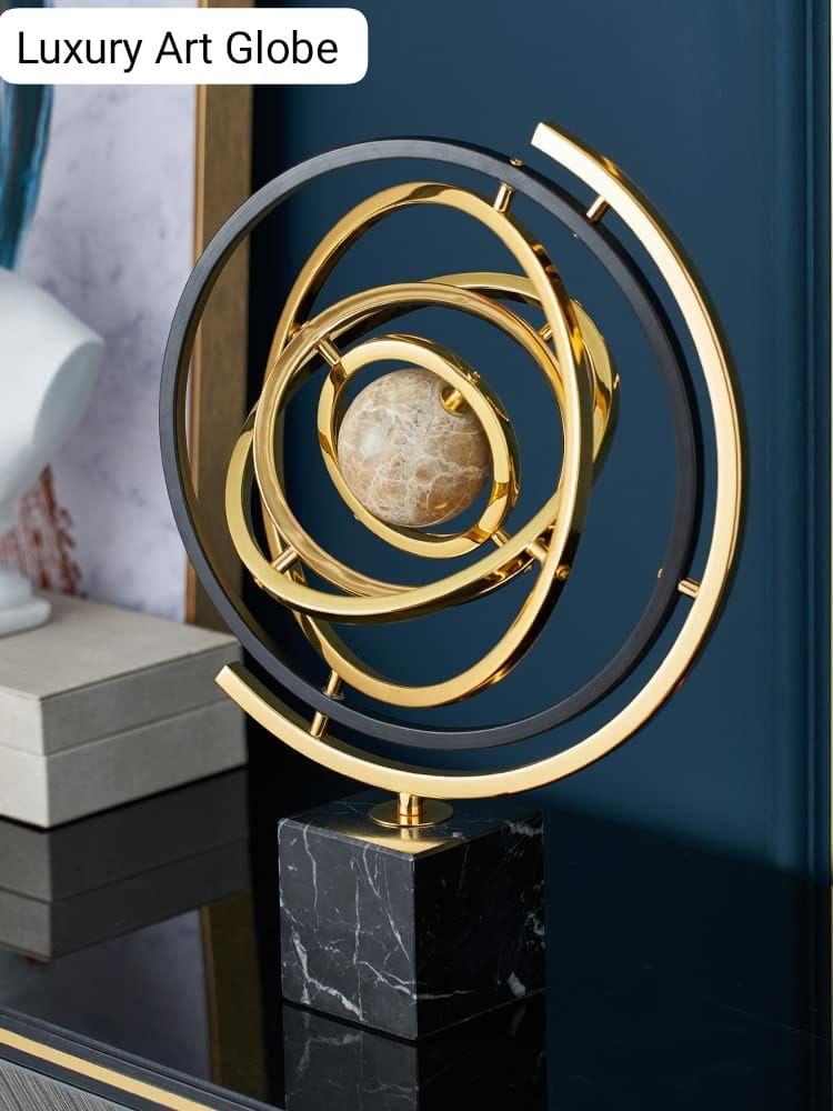 Statue Luxury Office Desktop Globe