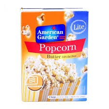 American Garden Light Microwavable Butter Popcorn (3 Sachets)