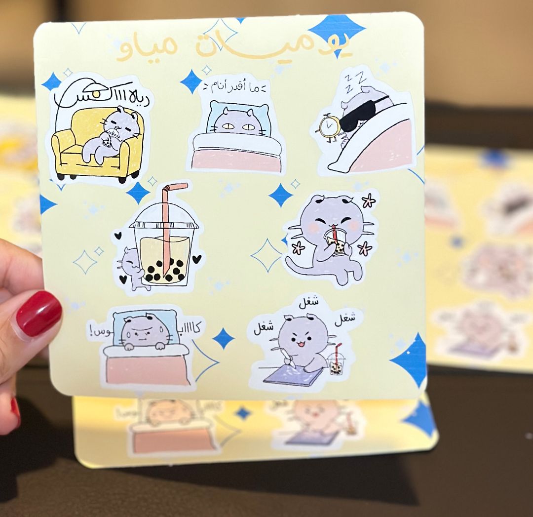 Meow diaries sticker sheet