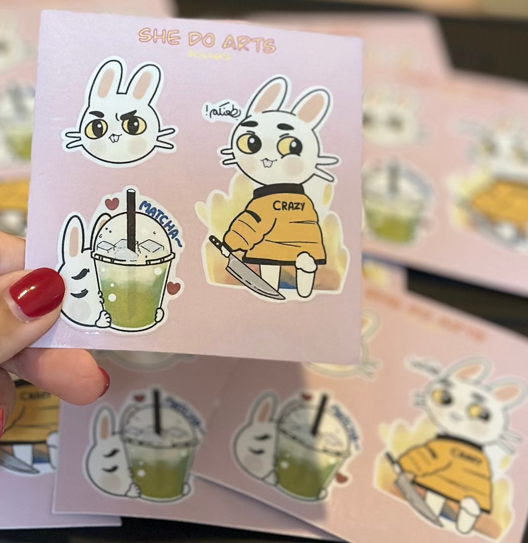 Rabbit sticker sheet