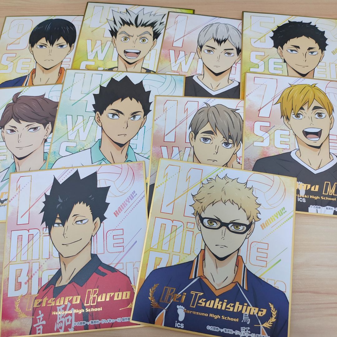 Haikyuu Official Shikishi - Gold Foil