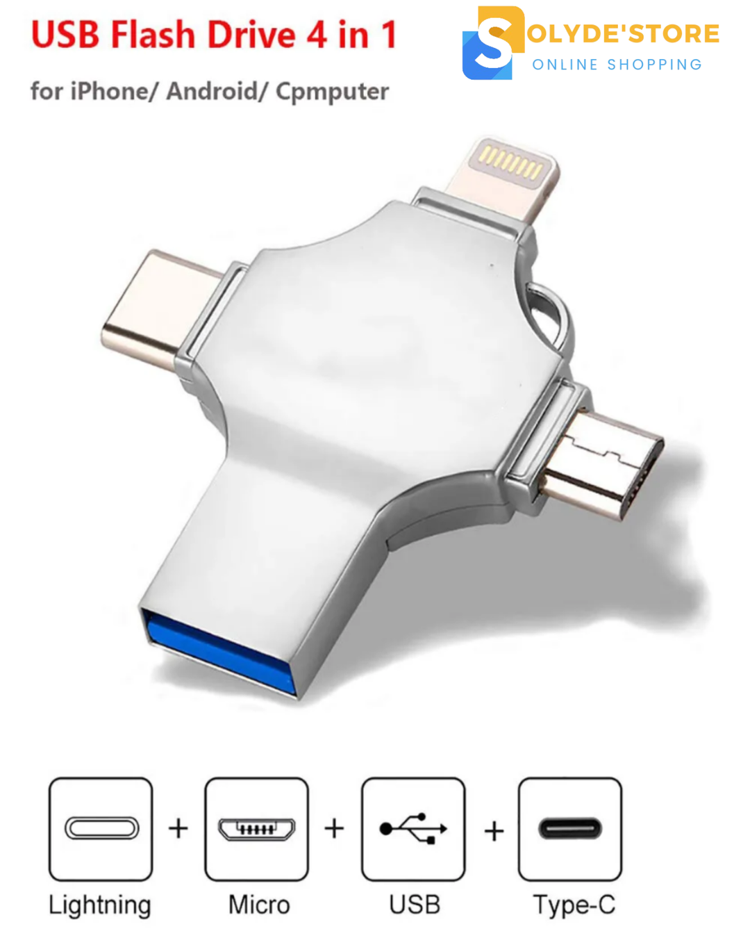 Clé USB FlashDrive (4en1)