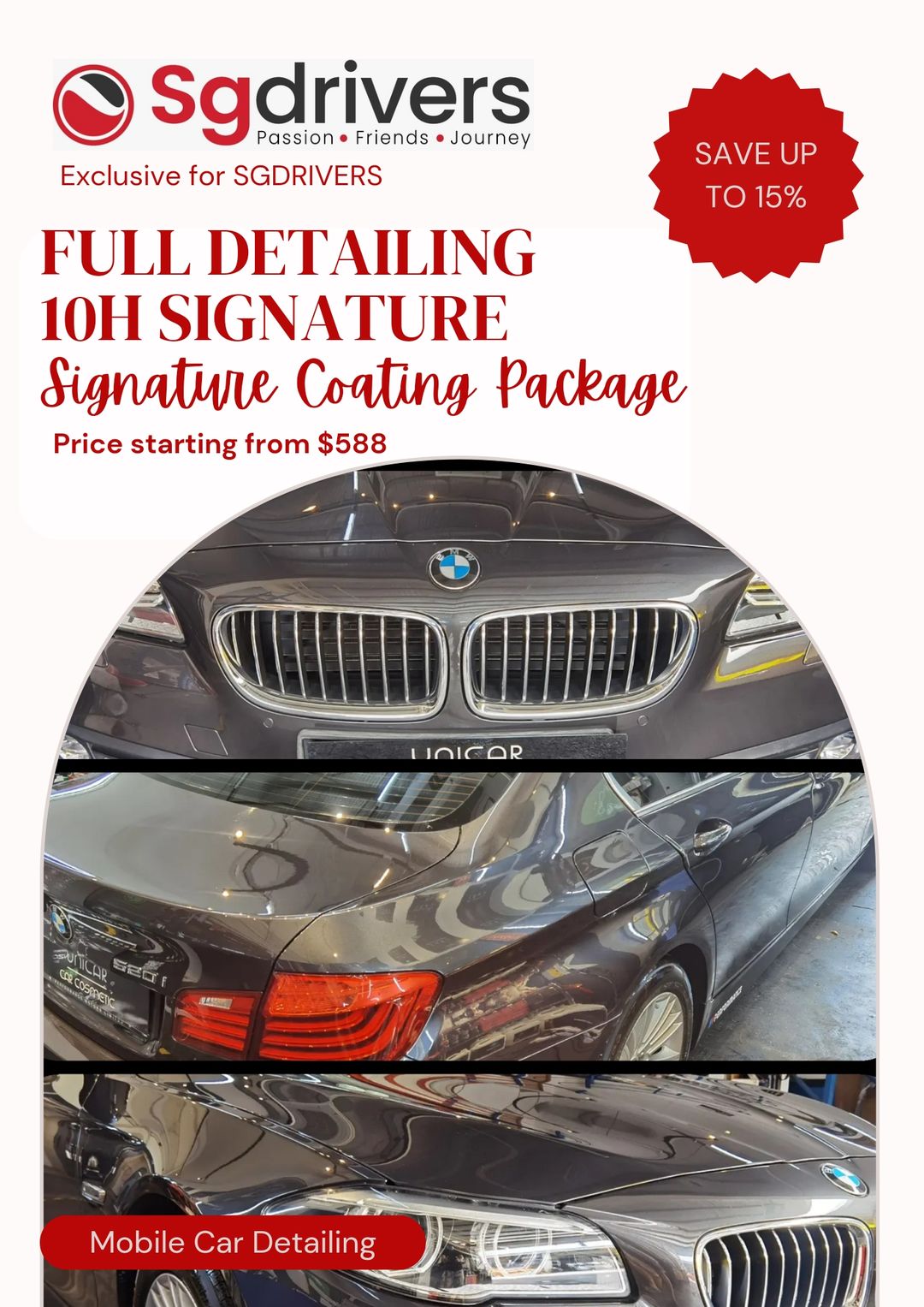 [SG Drivers Exclusive] Full Detailing Signature 10H *Up to 60mths