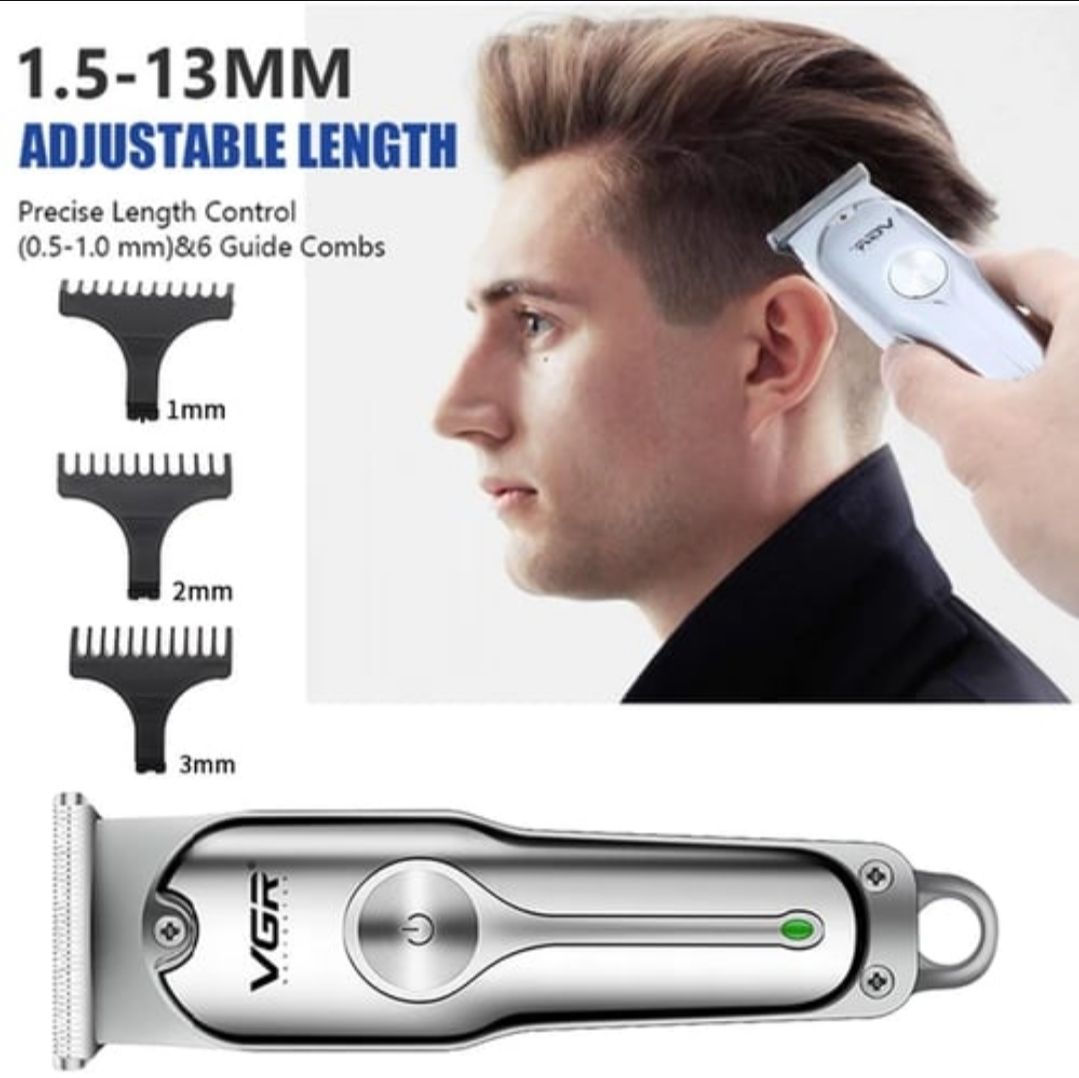 VGR Professional Hair Clipper with LCD Display, Adjustable Shaver.