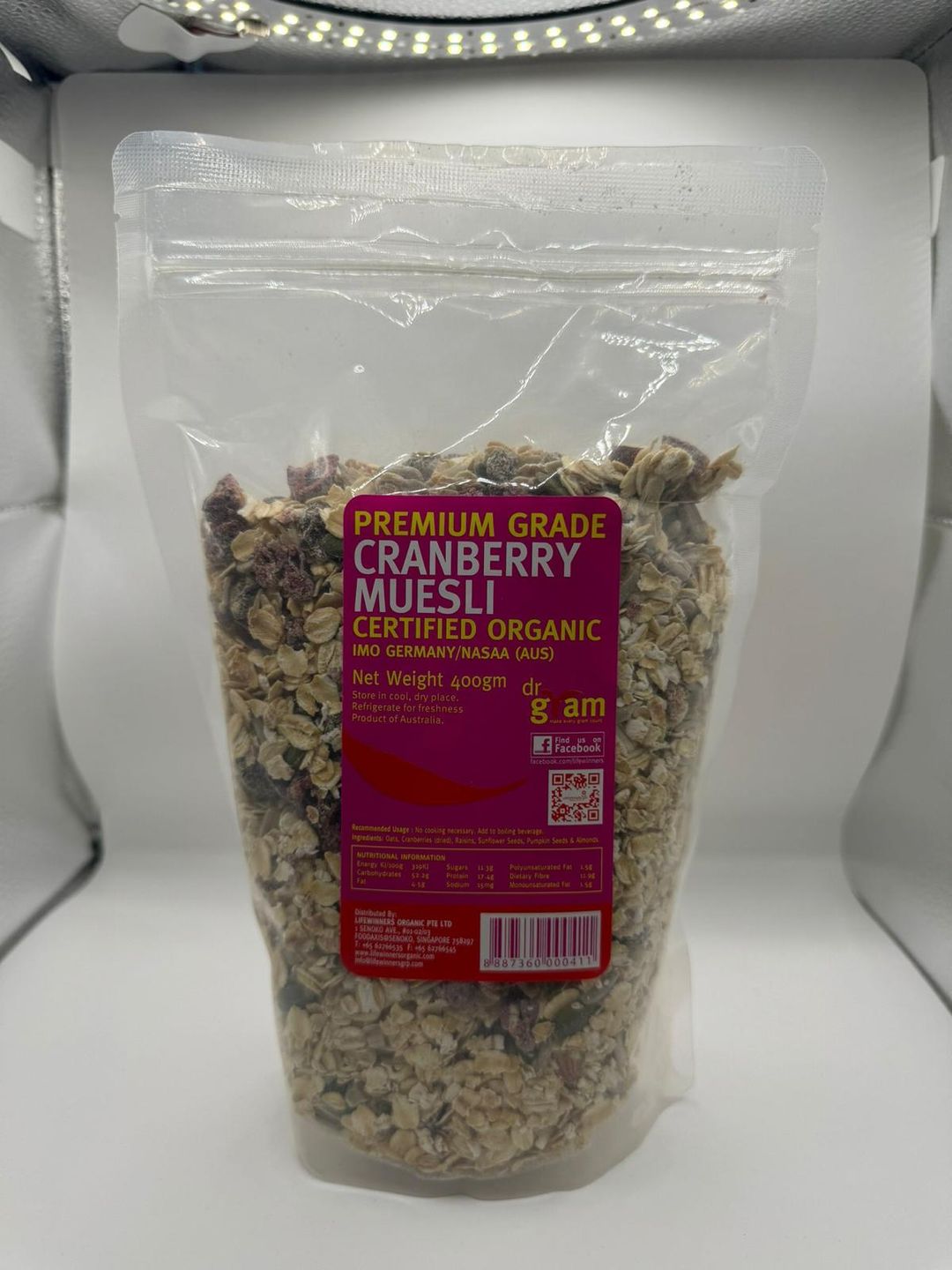 Dr Gram Organic Cranberry Muesli