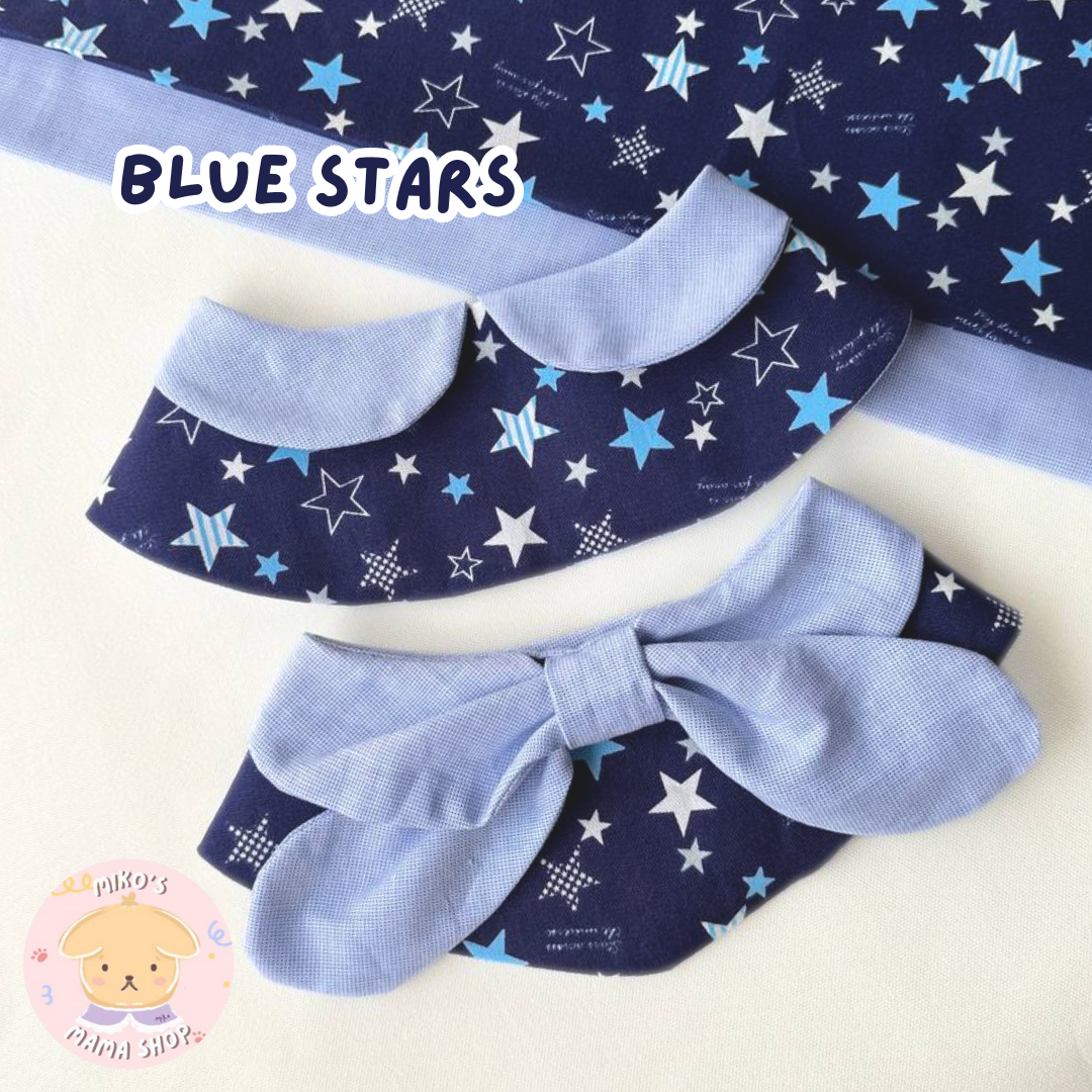 Blue Stars Ribbon Collar (Premium)