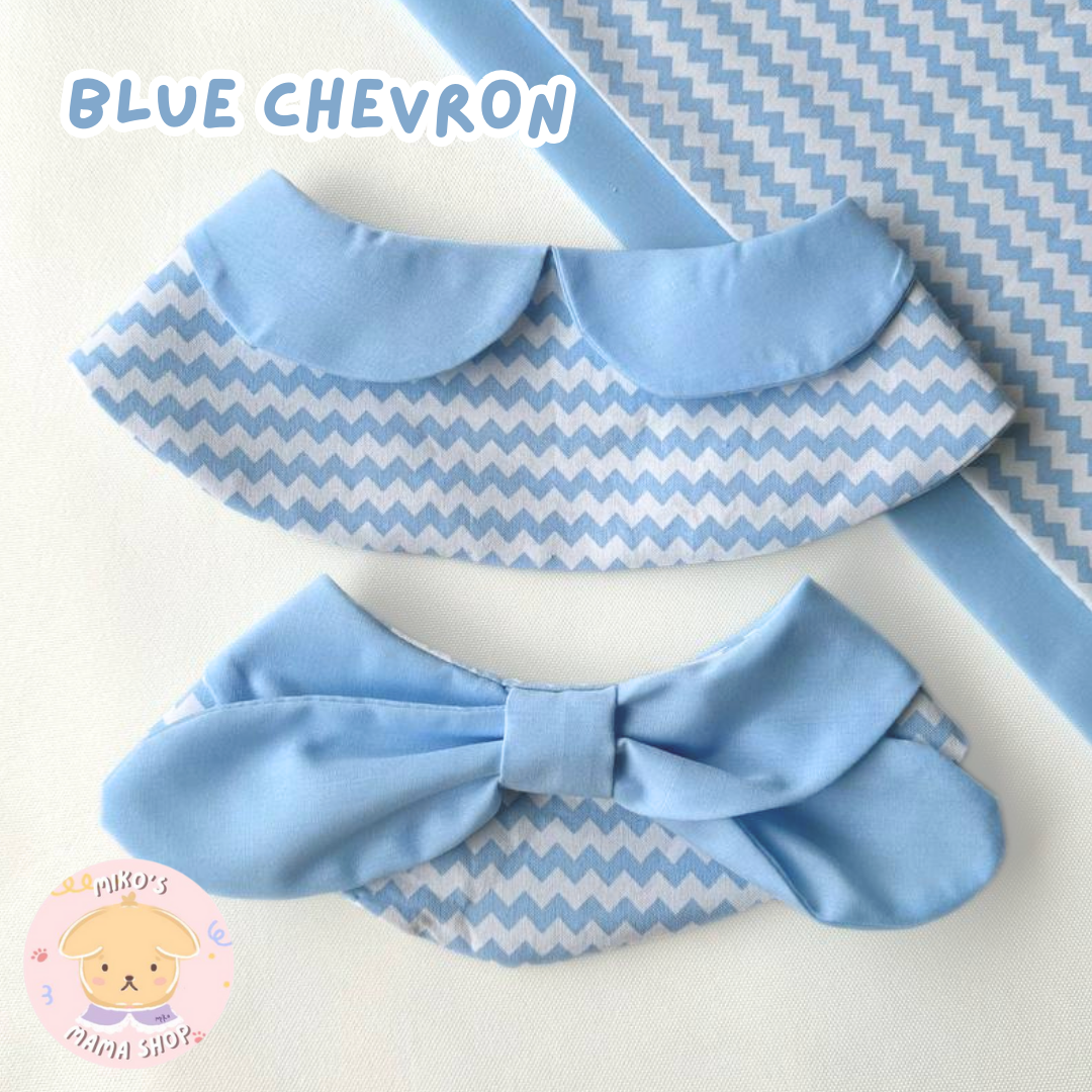 Blue Chevron Peter Pan Collar (Premium)