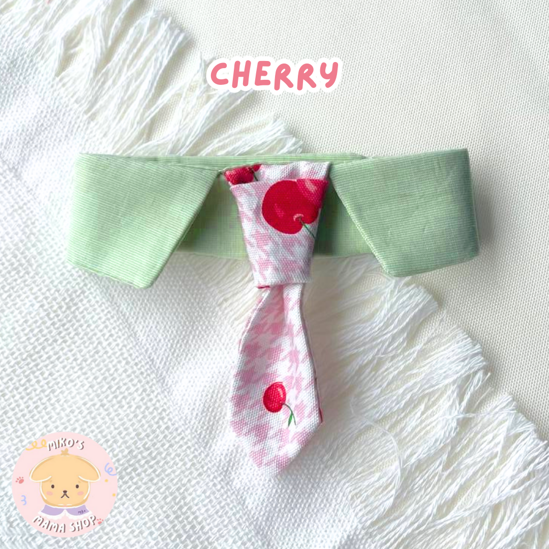 Cherry Necktie Collar (Premium)