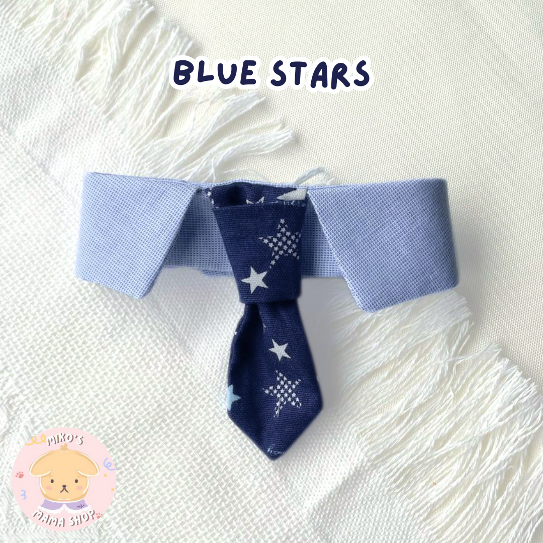 Blue Stars Necktie Collar (Premium)