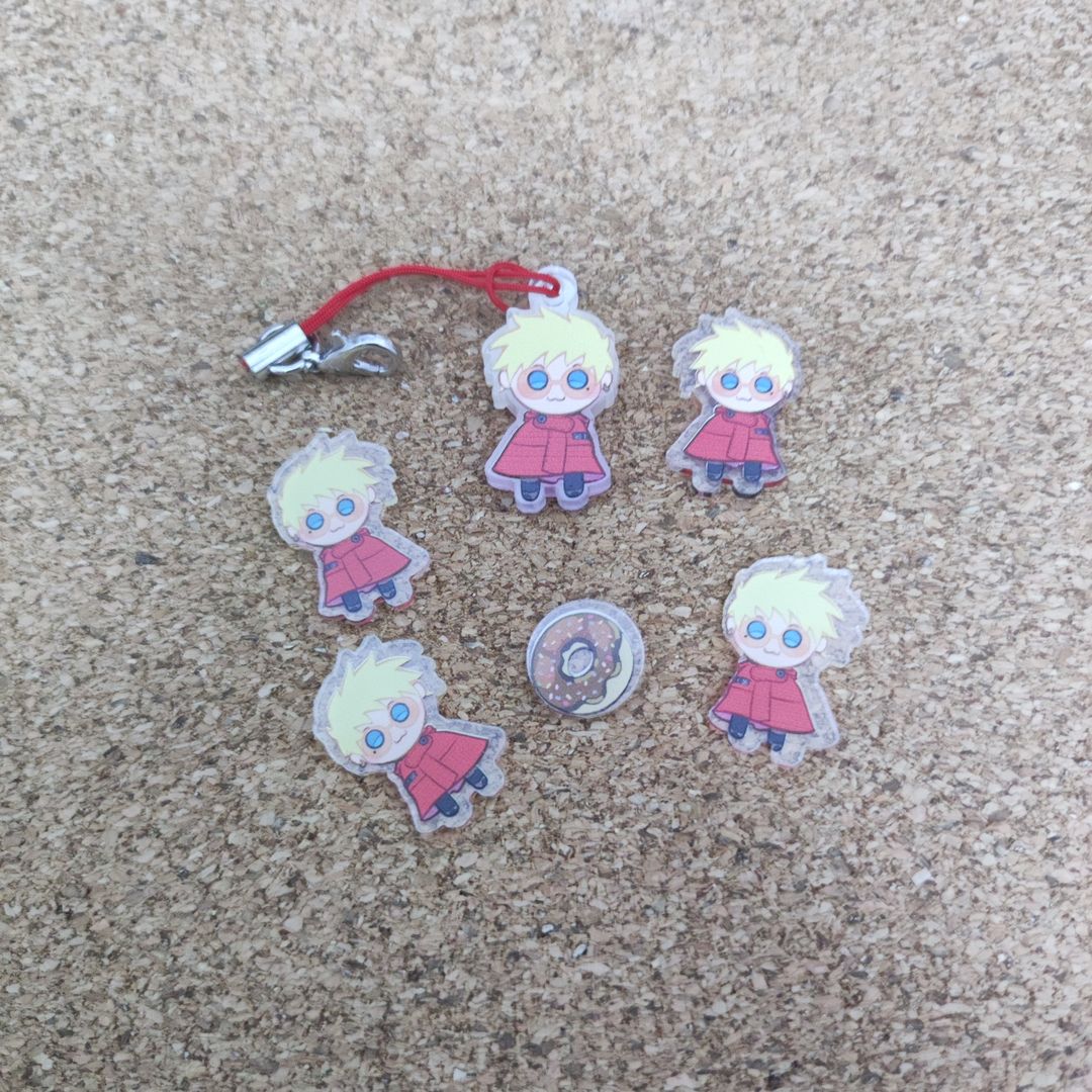 Trigun Stampede Fanart Vash Mini Keychain Set
