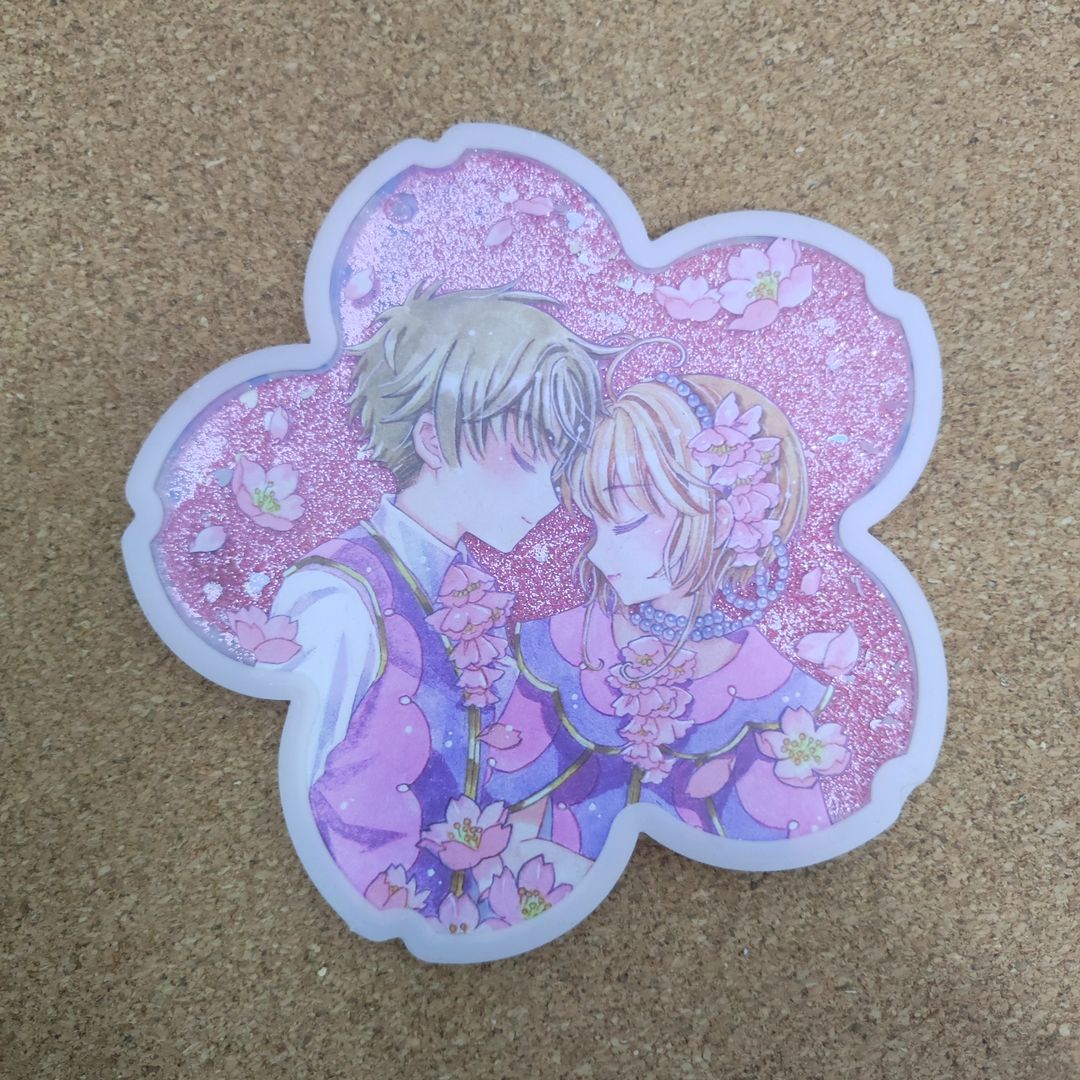 Cardcaptor Sakura Fanart Flower Acrylic Coaster