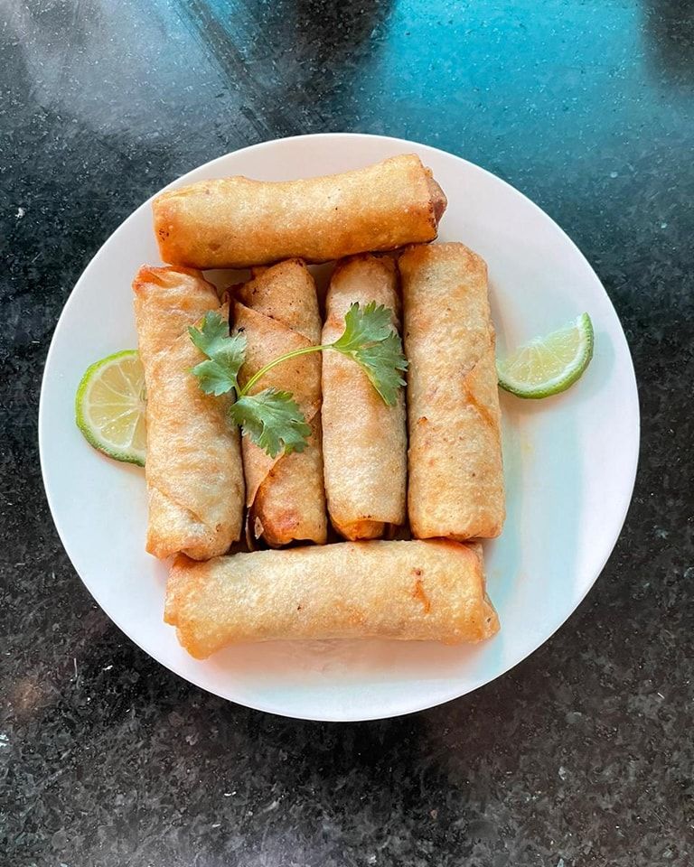  chicken Springrolls 🥐