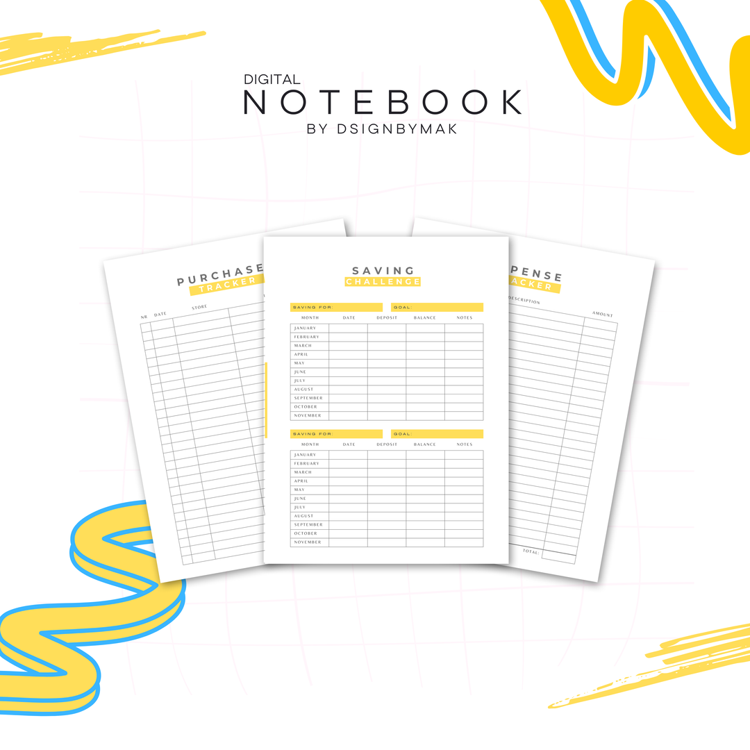 FINANCIAL NOTEBOOK by Dsignbymak