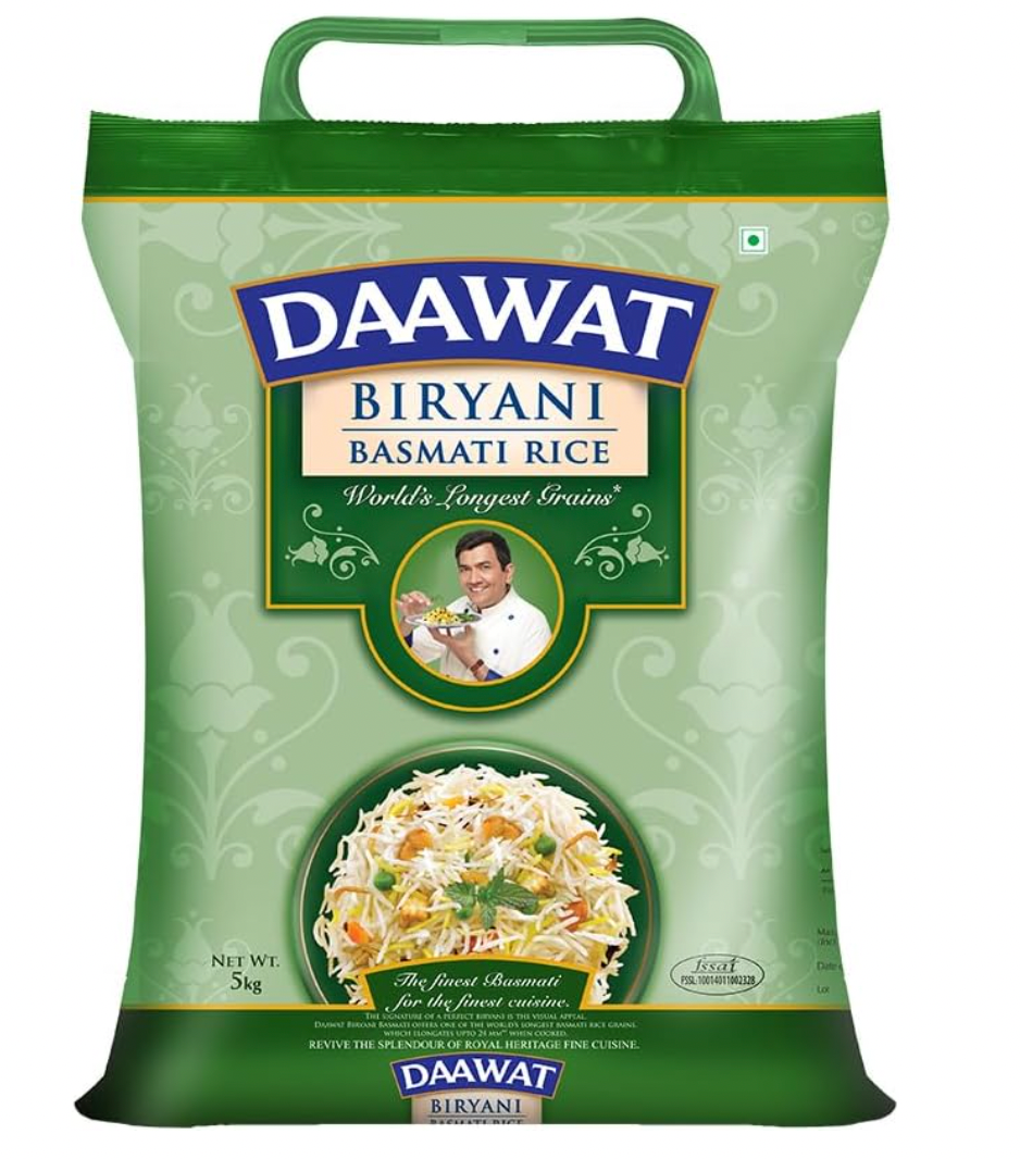 Daawat Biryani (Briyani) Basmati Rice 5kg