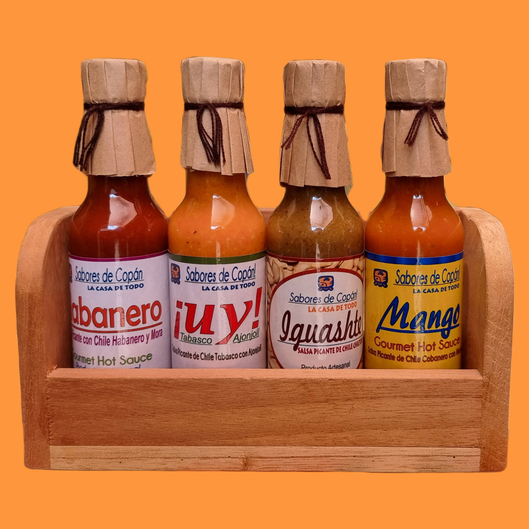 4 pack (150 ml) - Caja madera