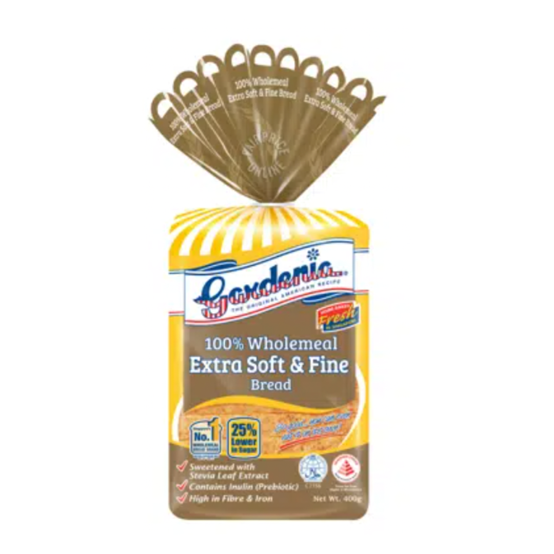 Gardenia Super 100% Fine And Soft Wholemeal Bread 400g