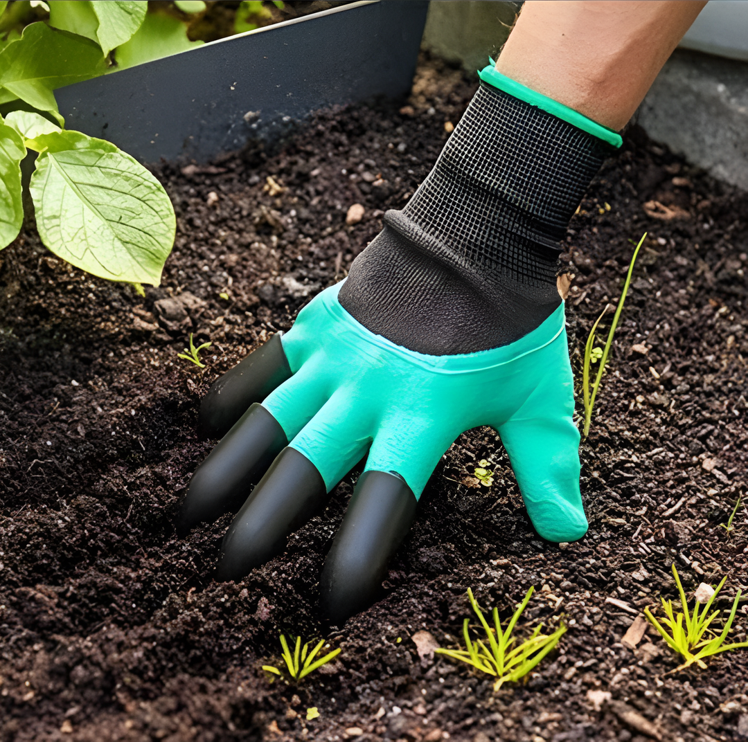 Inforest Garden Genie Gloves with Claws, Waterproof and Breathable Garden Gloves