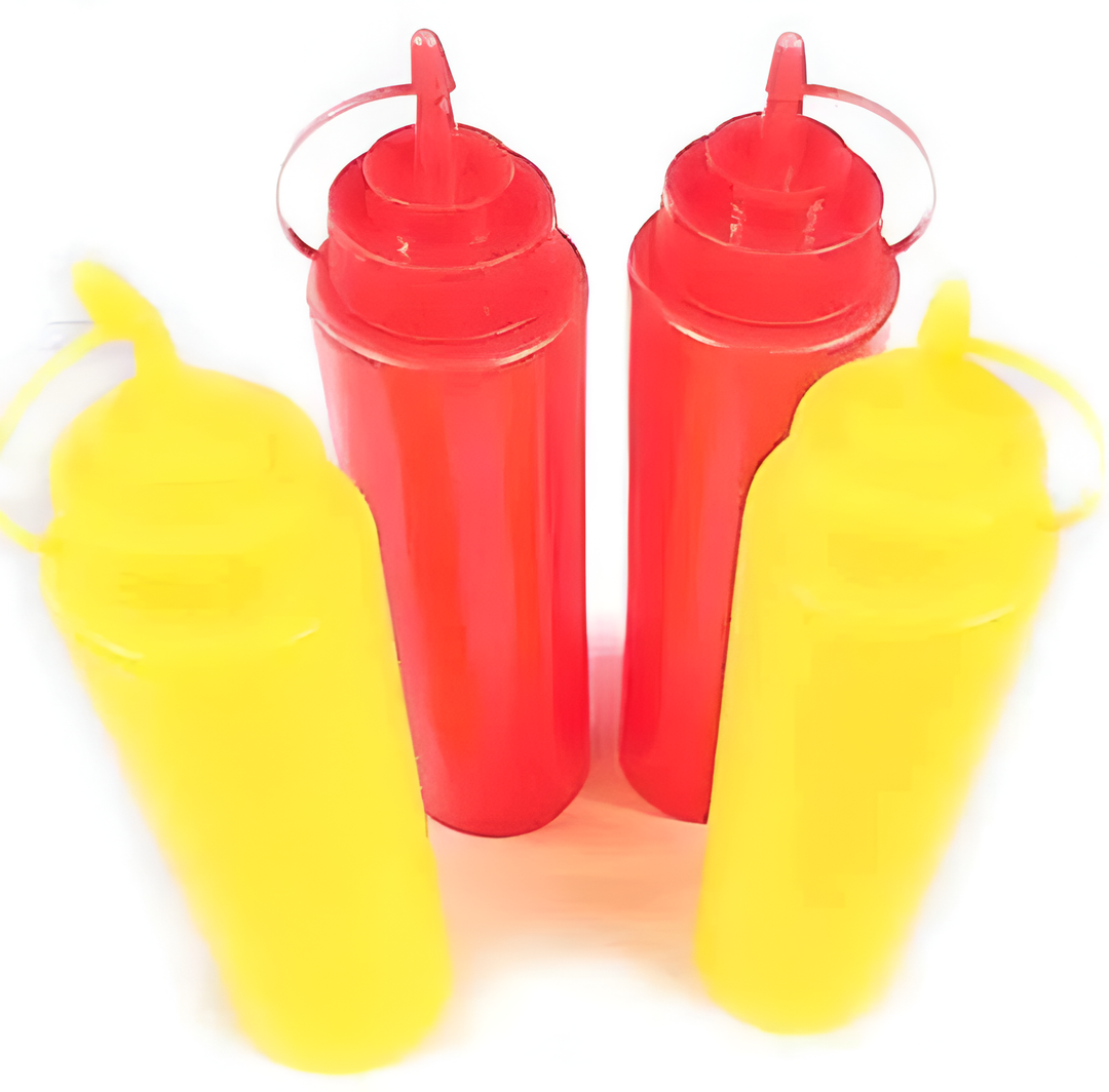 BAKERY HUB Plastic Squeeze Sauce Bottles 650 ml Set of 2