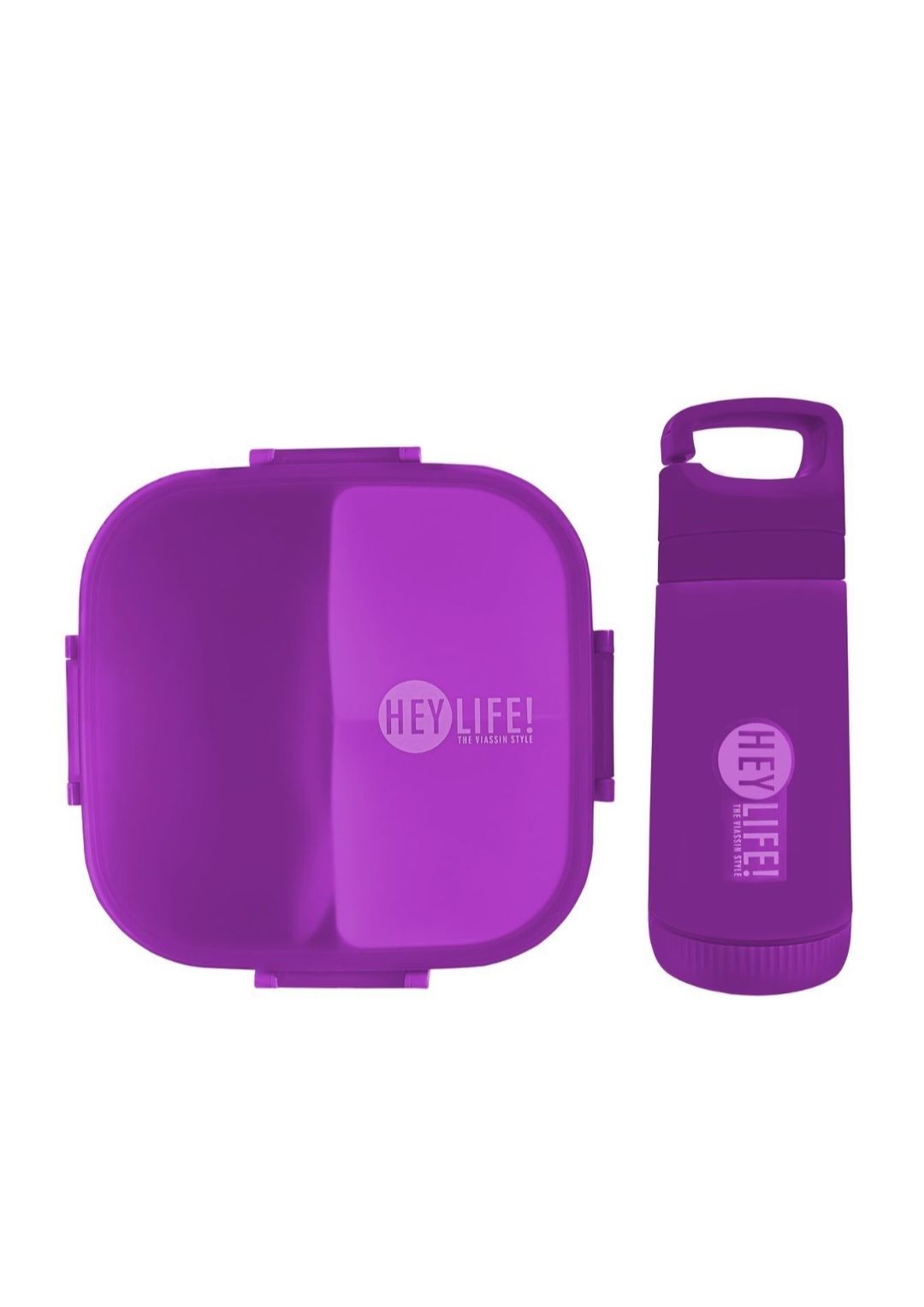 3 compartment Bento lunch box with Water Bottle Set