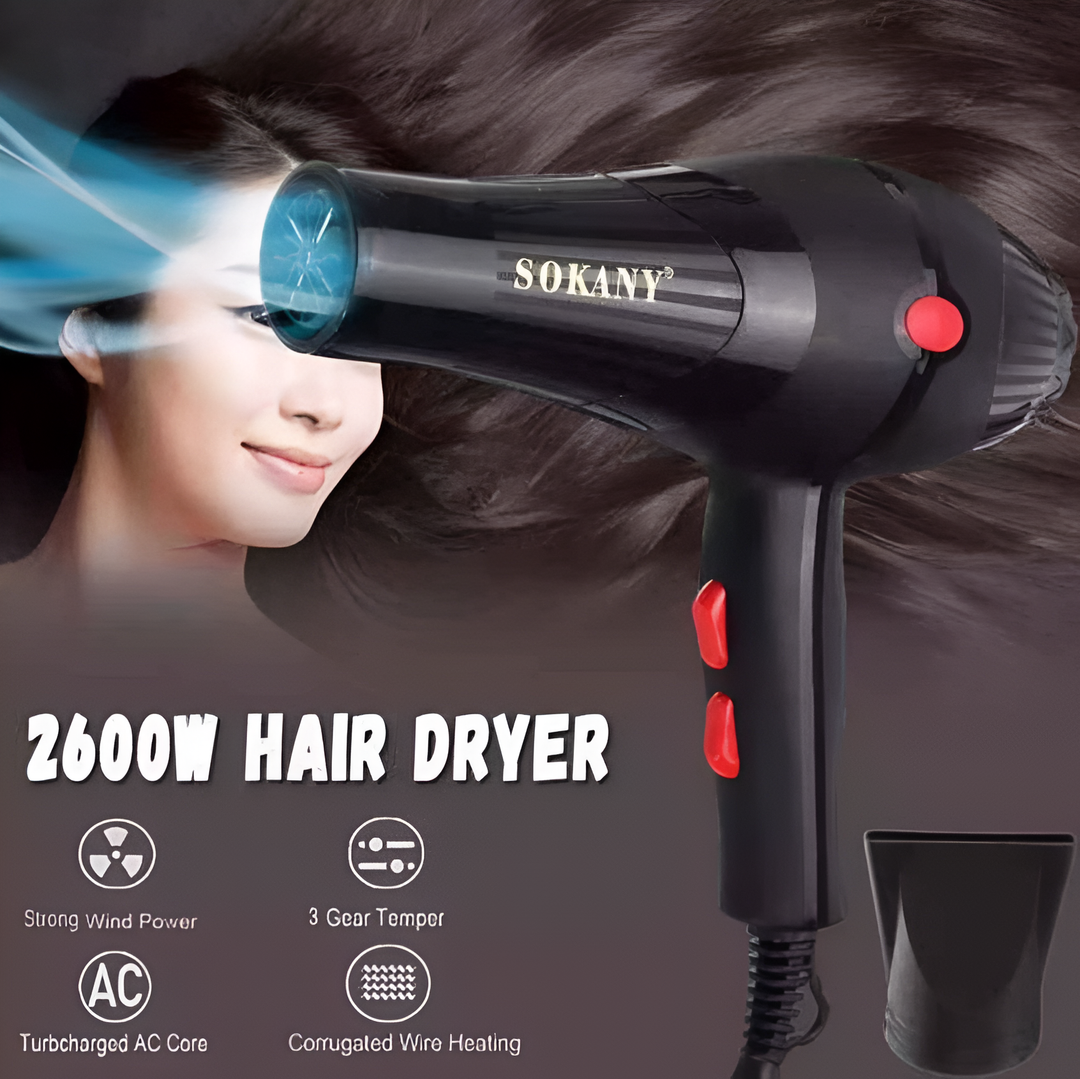 Sokany, HAIRDRESSING PROFESSIONAL SOKANY BLACK 2400W