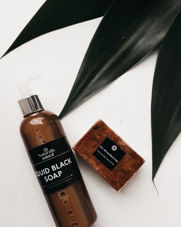 Liquid African Black Soap(with Sweet Almond)