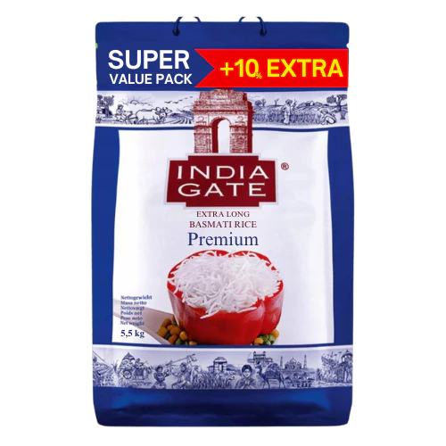 India gate premium extra long basmati rice 5.5kg