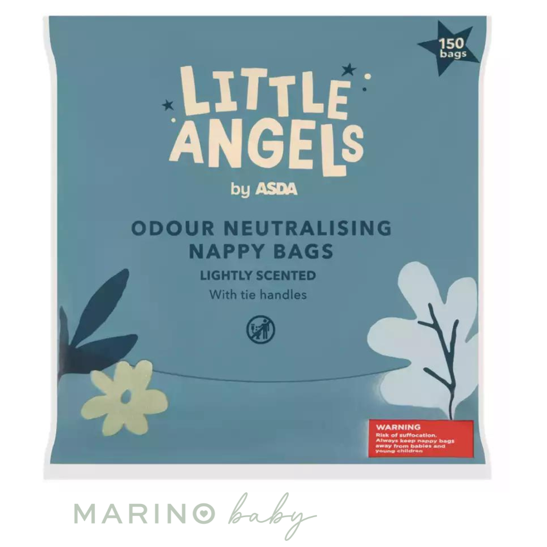 LITTLE ANGELS by ASDA 150 Odour Neutralising Nappy Bags