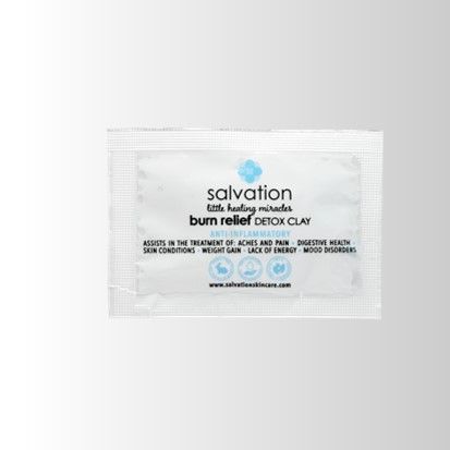 Burn relief sachet
