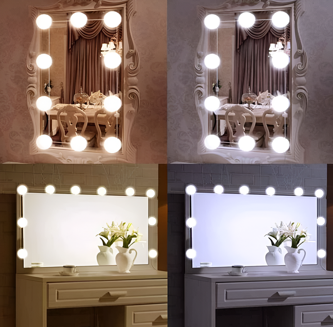 Proster Vanity LED Mirror Light 10 Pcs LED Makeup Mirror Lights Kit