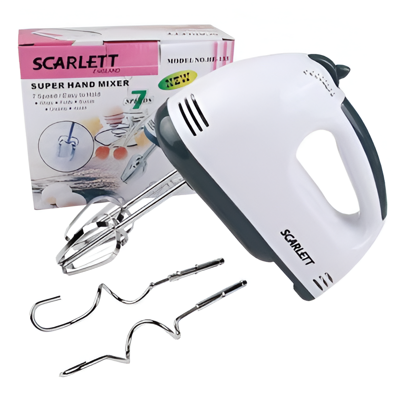 Scarlett, White Plastic Scarlett HE 133 Super Hand Mixer, For Home