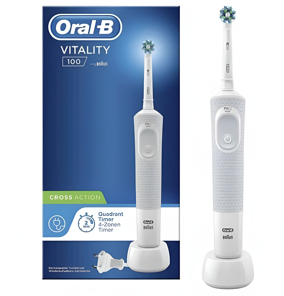 Braun Oral-B Vitality Cross Action Rechargeable Toothbrush D1004131