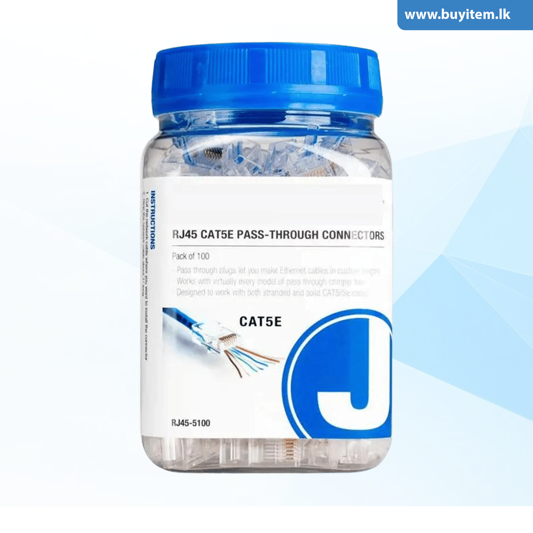 CAT5e RJ45 100 Connectors Pack