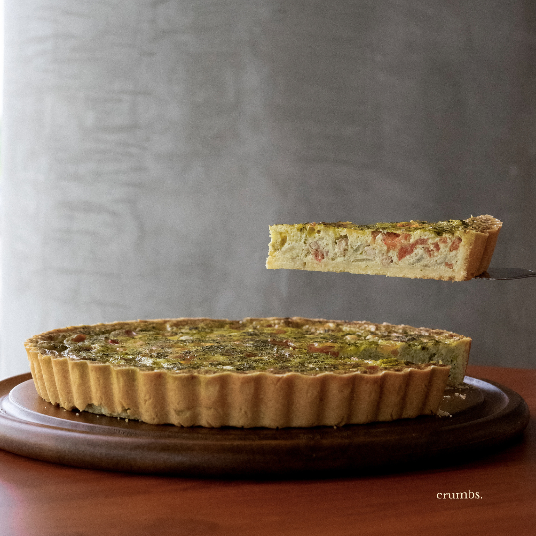 Pesto Chicken Tart