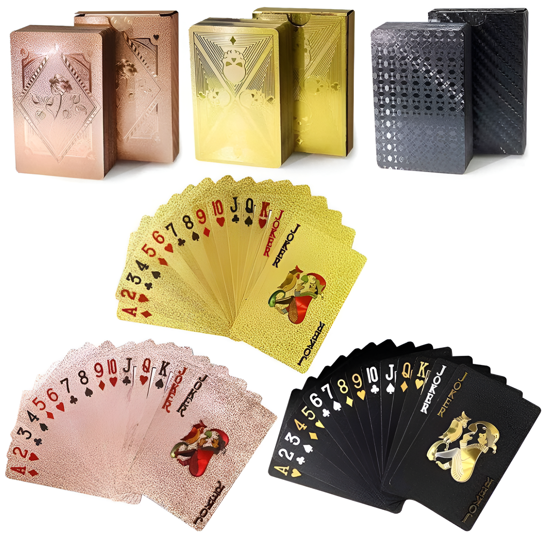 Waterproof Luxury Gold  Black  Pink Card