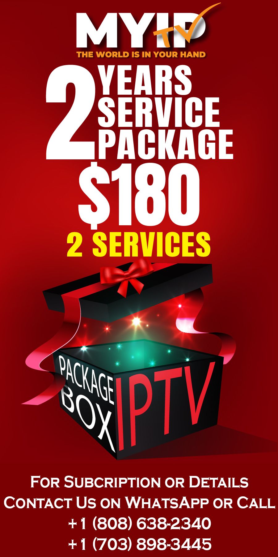 2 Years Service for 2 TV/Devices